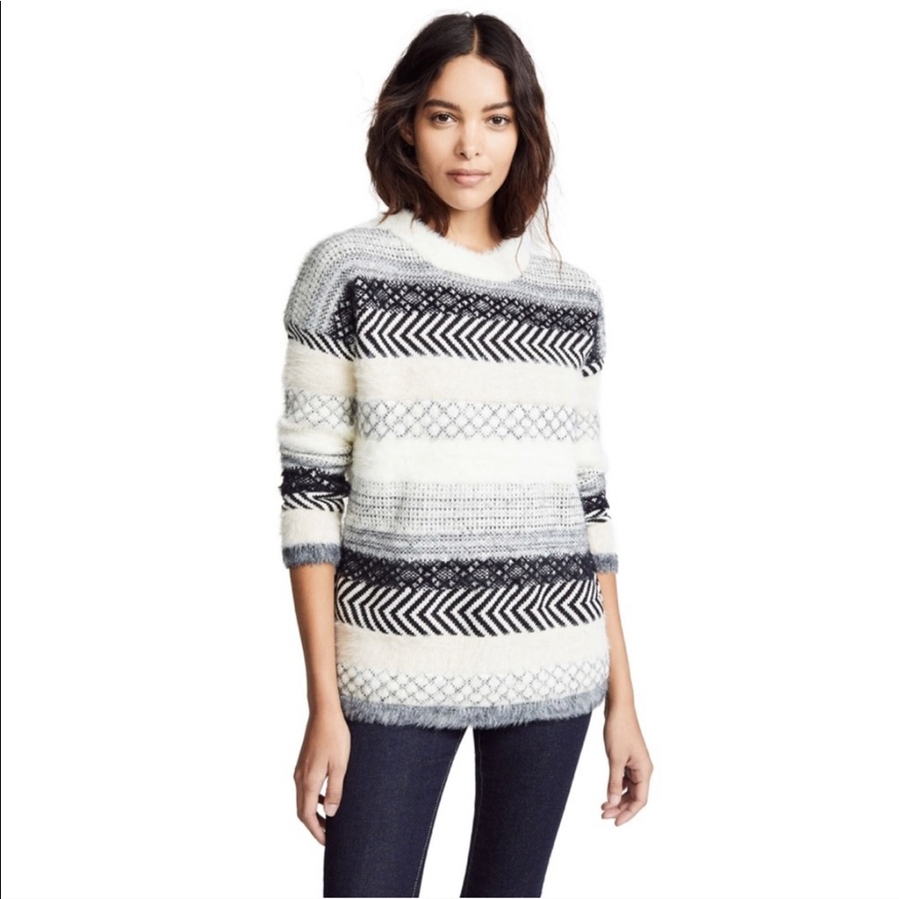 Jack by BB Dakota Sundance mixed stripe sweater